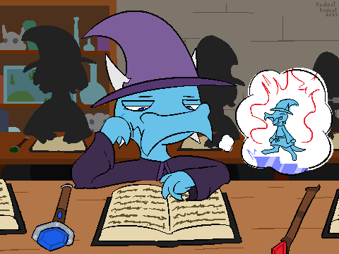 A magical savant "adopted" by the most esteemed academy of magics, yet with no will to learn but all the want to explore.