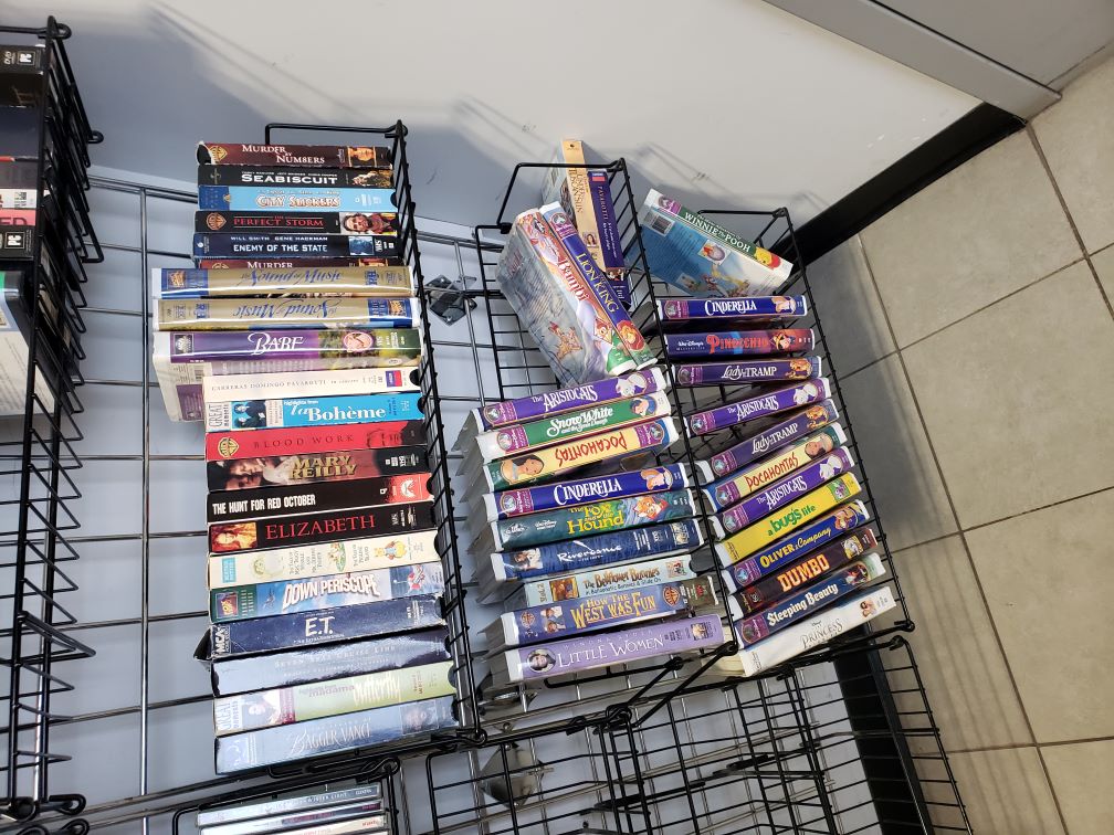 authentic VHS tapes too, dang