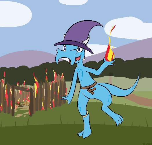 Ninix was always told bandit camps are trouble. Therefore setting them ablaze must be okay...!