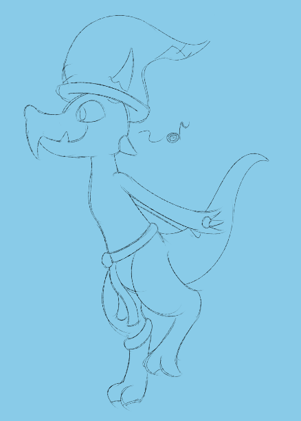 2018 Sketch of Ninix before he had a name