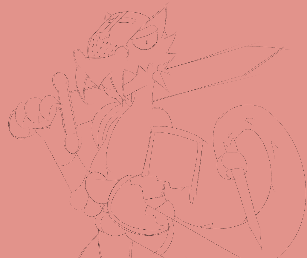 2019 Sketch of Arioth before he had a name