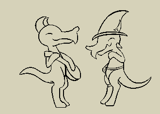 Strum and Ninix Trotting along!