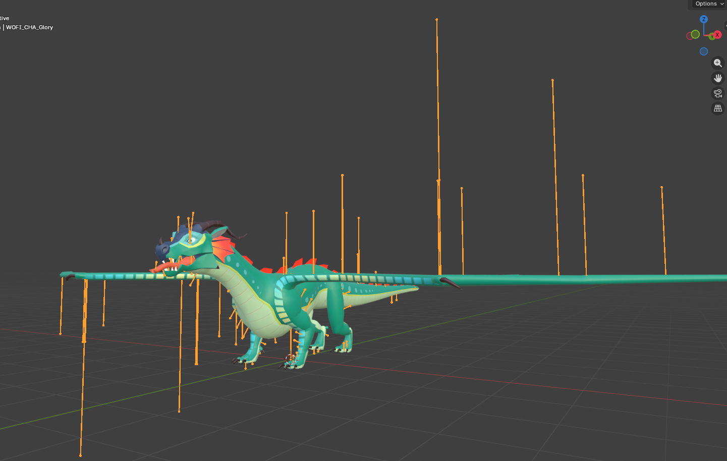 The model rigs are lossy and optimized, probably.